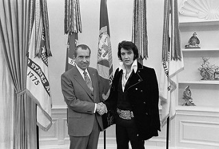 photo credit: The U.S. National Archives Richard M. Nixon and Elvis Presley at the White House via photopin (license)